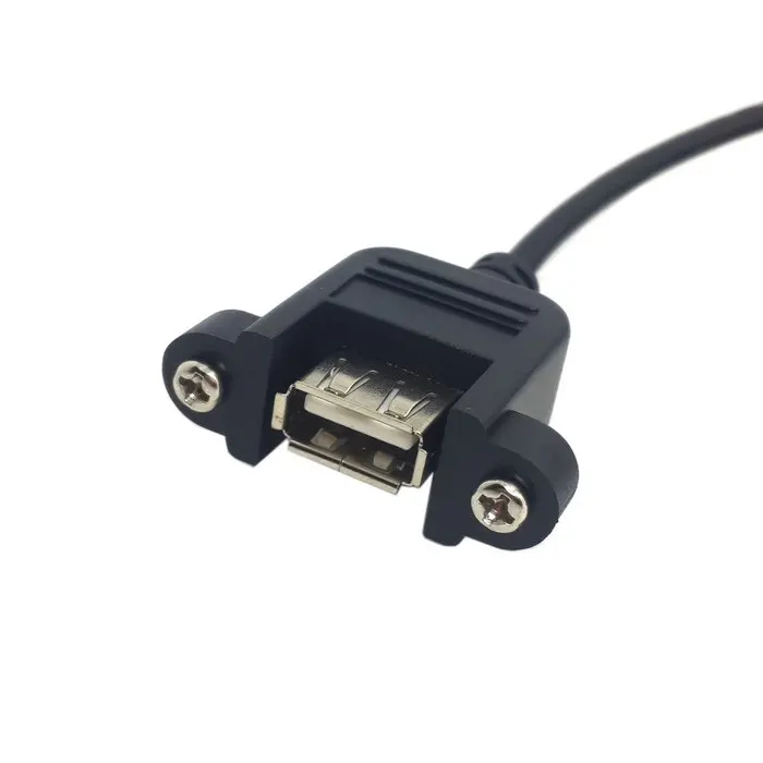 Новый Удлинительный Кабель USB 2 0 типа А штекер-гнездо с винтами для крепления на