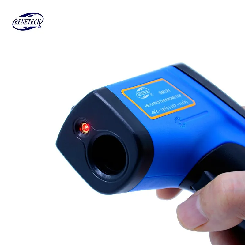 Цифровой лазерный Бесконтактный инфракрасный термометр GM321 50 ~ 380C ( 58 716F) 0 1