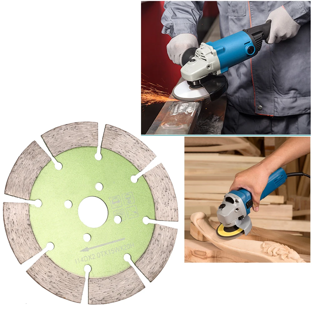

Diamond Saw Blade with Cooling Holes 20mm Inner Diameter Marble Granite Tile Incising For Angle Grinder