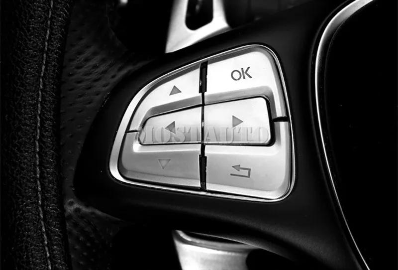 Для Benz CLA C117 W117 интерьер руль отделочное покрытие кнопки- 12 шт
