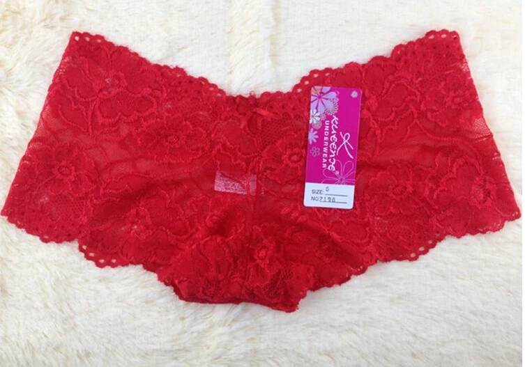 Women's Sexy Lace Boxer Briefs Bow-knot See Through Underwear Panties Knickers Free Shipping | Женская одежда