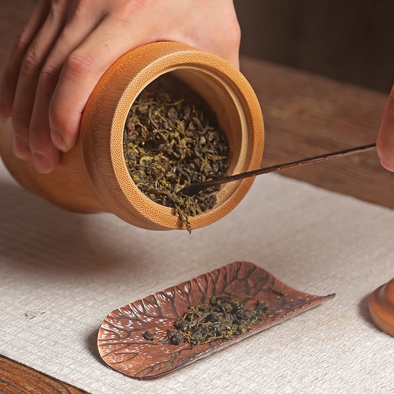 2018 новая герметичная банка Бамбуковая для чая бутылки специй Круглая Коробка