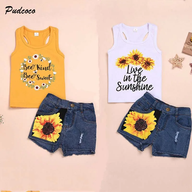 Комплект из 2 предметов для маленьких девочек милый жилет с буквенным принтом