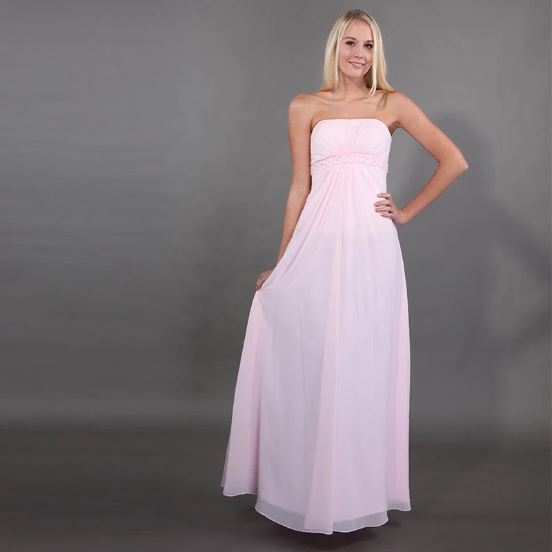 Lamiabridal Простое розовое свадебное платье для подружки невесты шифоновое Vestido De Novia