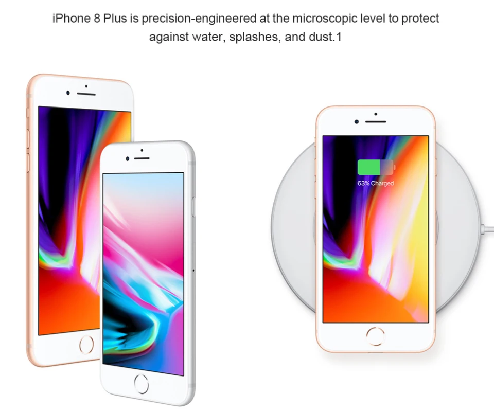 Мобильный телефон Apple iphone 8 Plus, 3 Гб ОЗУ, 64-256 Гб ПЗУ, шестиядерный процессор, разблокированный iOS, 5,5 дюймов, 12 МП, отпечаток пальца, 2691 мАч, LTE