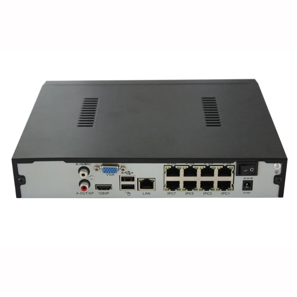 SunEyes SP-NVR-EH04/EH08-POE P2P 4ch/8ch POE сеть NVR HD видео Регистраторы 720 P/1080 P ONVIF 1080 HDMI Выход 1U |