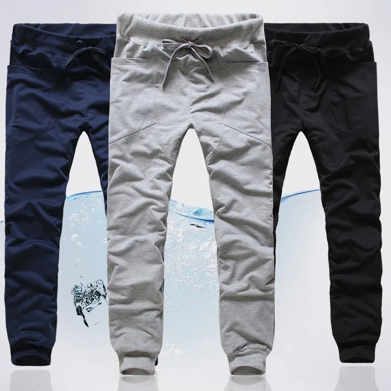 2015 Men Fashion Casual Skinny Sweatpants FLeece Sport Pants Harem Trousers Drop Crotch Jogging Joggers Sarouel |
