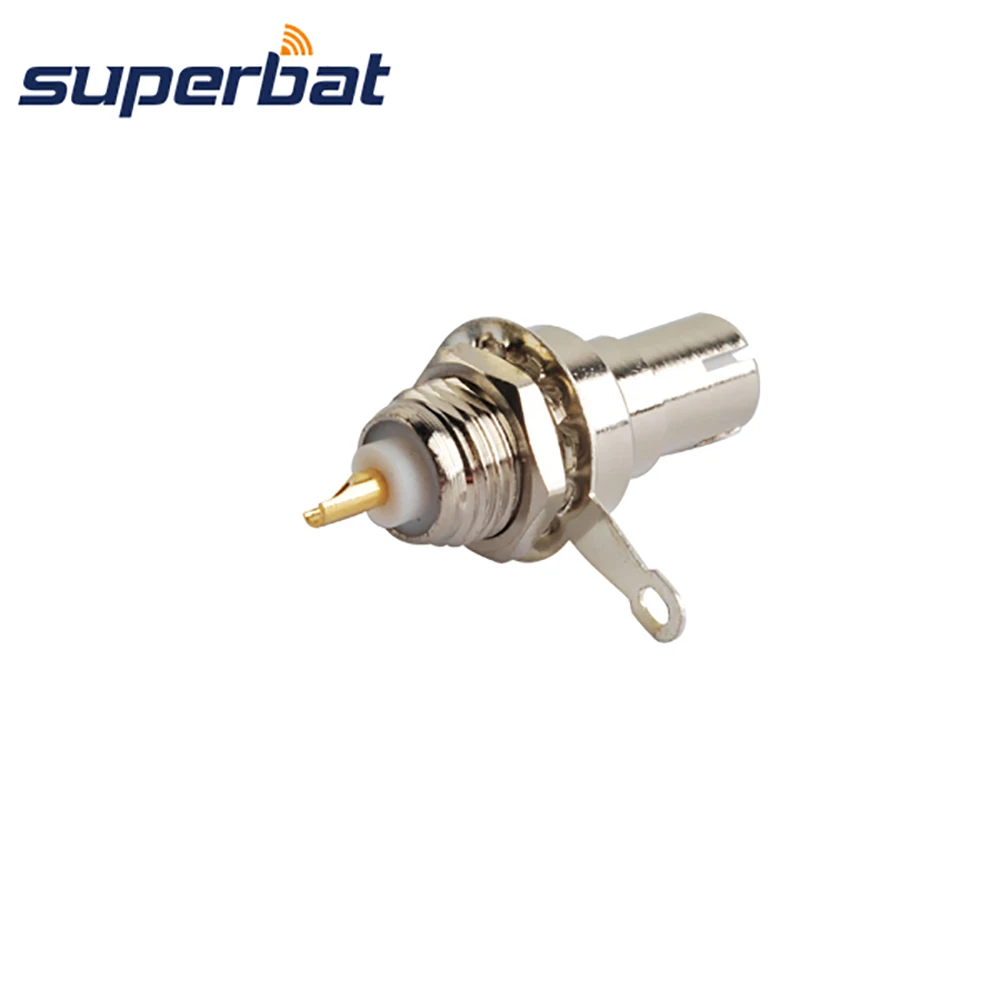 Панель BNC Superbat с быстрым нажимом гайкой и припоем коннектор 50 Ом|panel mount plug|panel