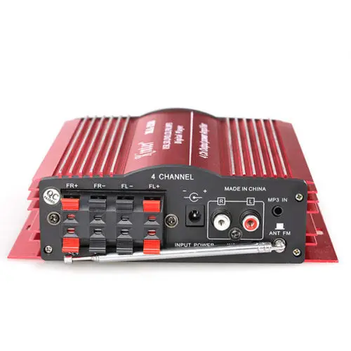 4CH 4 канала домашнего автомобиля Hi Fi аудио Мощность MP3 усилитель с пультом