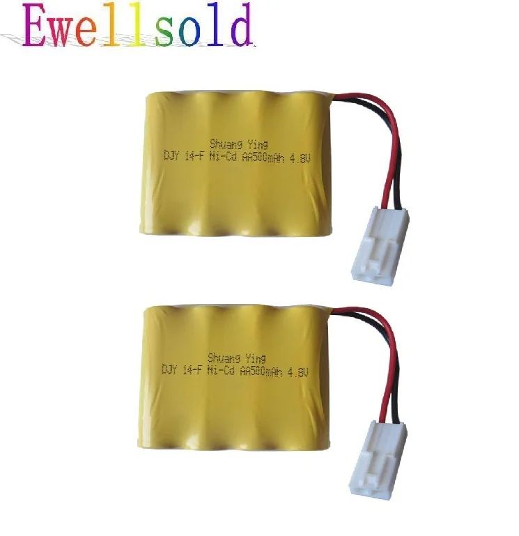Ewellsold 4 8 в 500 мАч никелевая кадмиевая АА перезаряжаемая батарея для R/C автомобиля