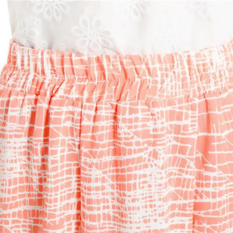 Льняные и хлопковые Макси Юбки для женщин Для Лето 2017 г. Мода Полосатый