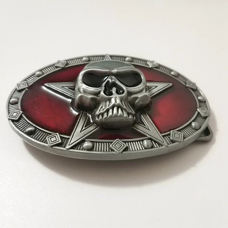 Новое поступление 3D металлический ремень с черепом пряжка ручная работа сделай