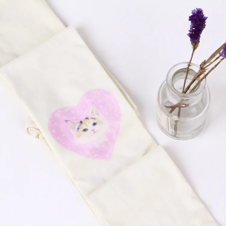 Hot-selling Thin Silk Stockings 80D Japanese Love Cat anti-hook Underpants Printed Pantyhose Wholesale In Summer Of 2019 | Женская