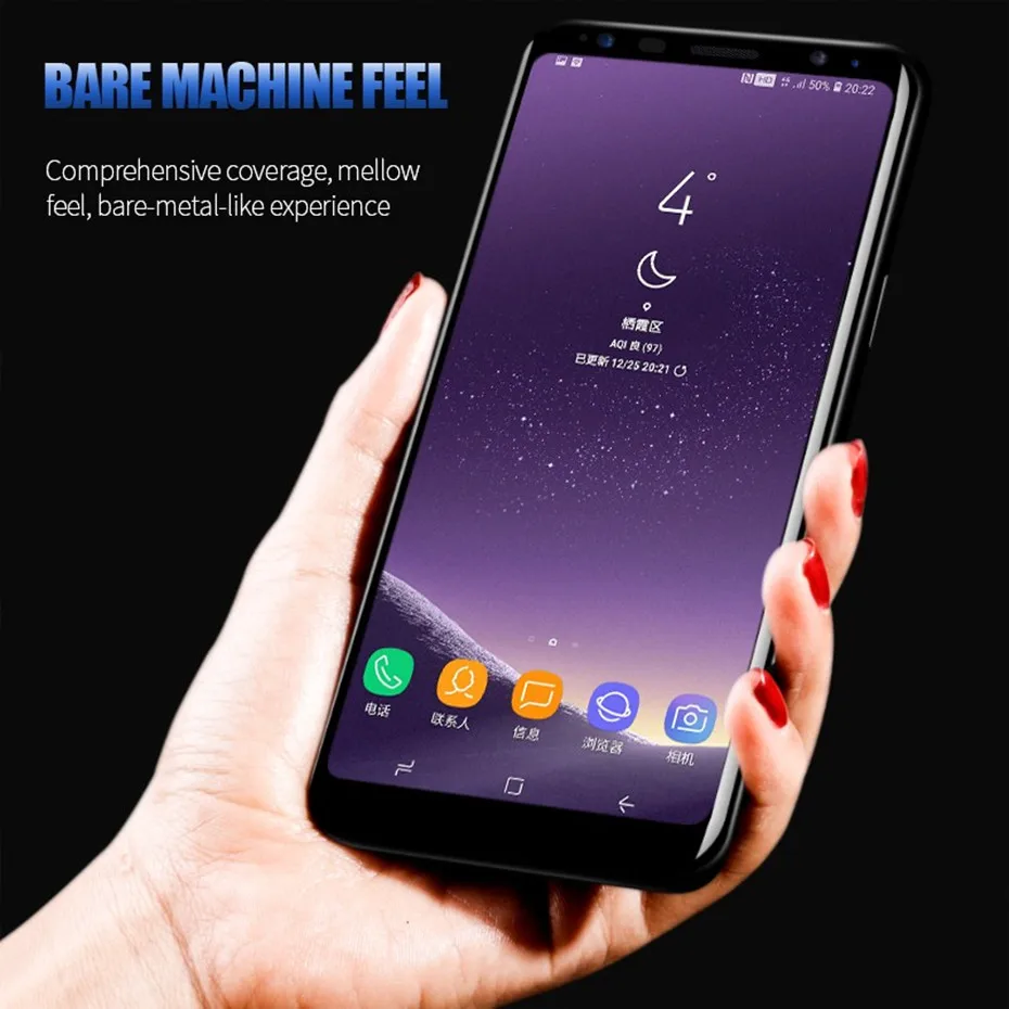 3D полное покрытие защитное стекло для samsung s8 galaxy plus протектор экрана из