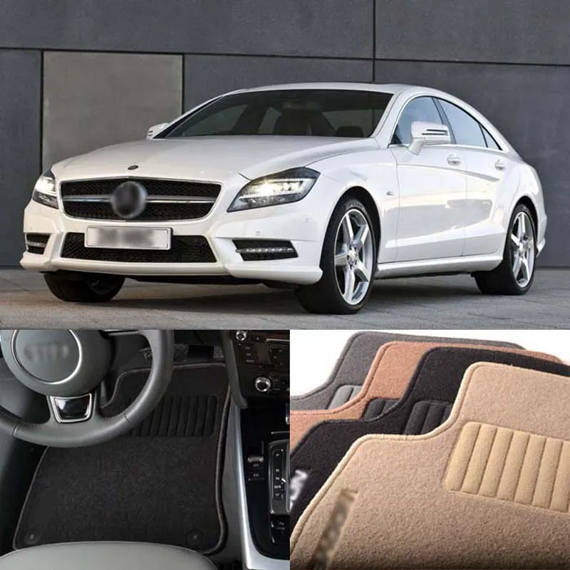 

4pcs Premium Auto Fabric Nylon Anti-slip Floor Mats Carpet For Mercedes BENZ CLS 2006-2020