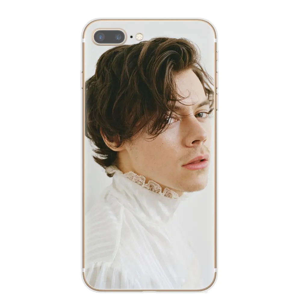 One Direction Harry Styles, розовые цветы, мягкие ТПУ чехлы для телефонов, чехол для iPhone 1 Pro X XR XS Max 8 7 6 6S Plus 5S SE, задняя крышка