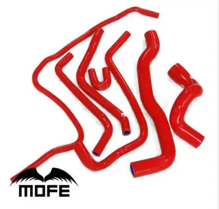

MOFE 100% Red Silicone Original Logo Silicone Coolant Radiator Hose Kit For Saab 9-3 2.0T 1998~2002