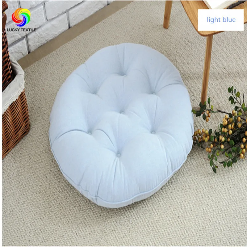 Подушка для сидения японский Стиль 55*55 см Лен и хлопок большой круглый подушки