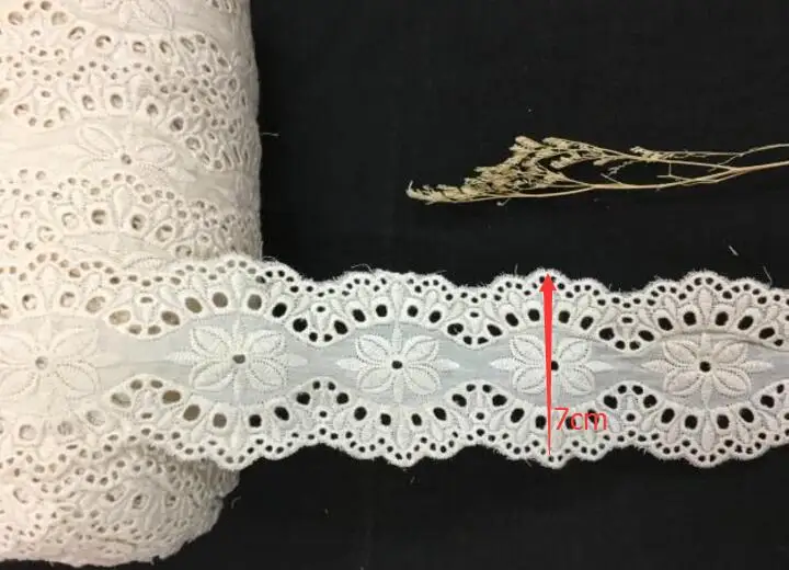 1 DIY ручной работы Лоскутная хлопковая ткань кружева бежевая вышивка ткань кружева - Цвет: 1