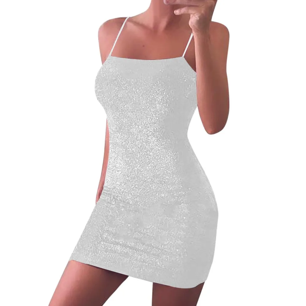 Женское мини платье на бретельках с открытой спиной и открытыми плечами лето