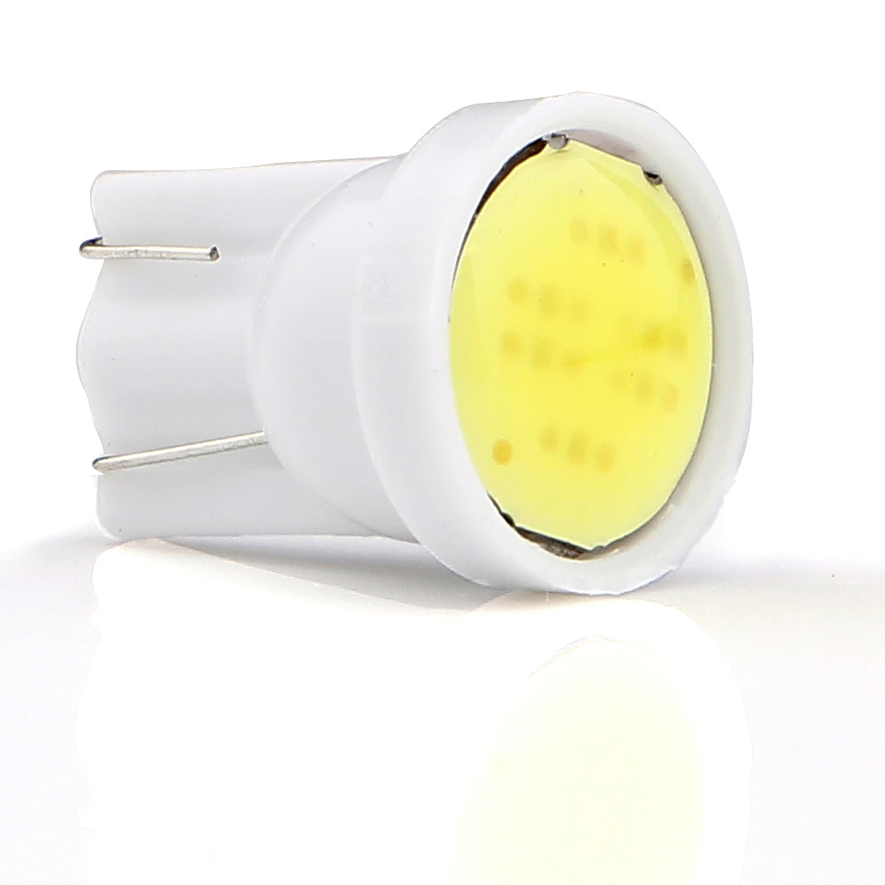 100 шт./лот T10 COB 2W 194 168 W5W 6 светодиодный Белый Высокое Мощность светодиодный двери автомобиля головной светильник показатель вождения Светильник лампы