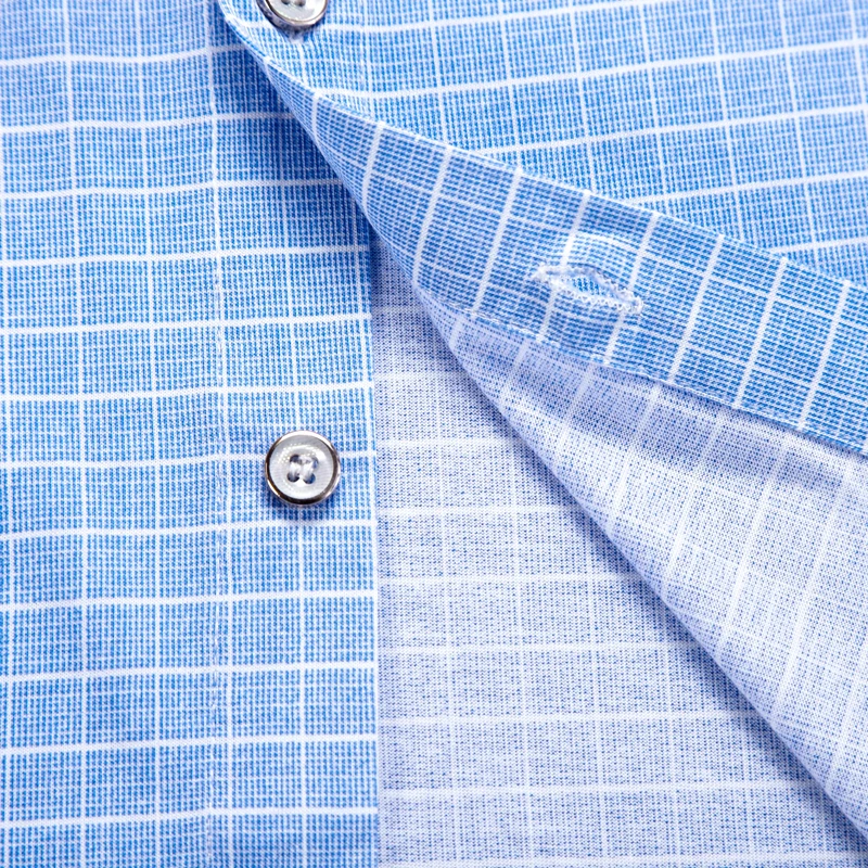 2019 Летняя мужская рубашка с коротким рукавом клетчатые мужские повседневные