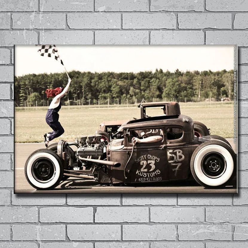 Y169 Hot Rod Custom Roadsters Classic Muscle Cars 14x21 24x36 27x40 дюймов искусство шелковая Настенная
