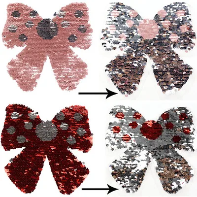 2018 новая бабочка Реверсивный изменить цвет аппликация пришивная заплатка для