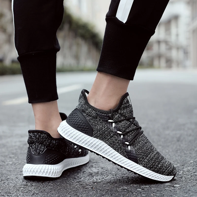 Мужские кроссовки для бега черные или красные удобные ходьбы легкие 2019|Беговая