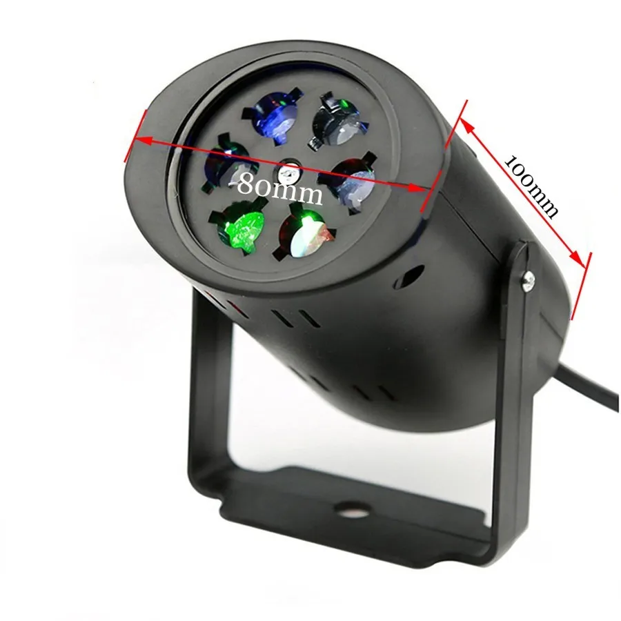 Мульти-карты рождественское освещение украшения LED Снежинка проектор