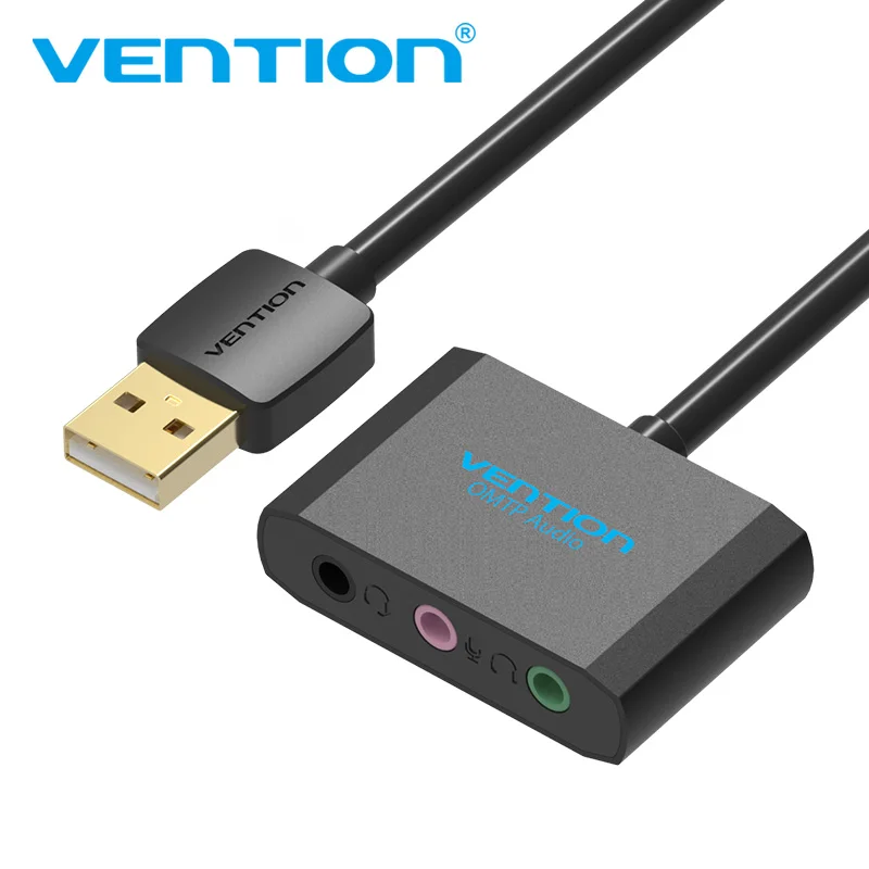 Vention USB звуковая карта внешняя аудио Карта мм 3 5 адаптер для наушников Звуковая