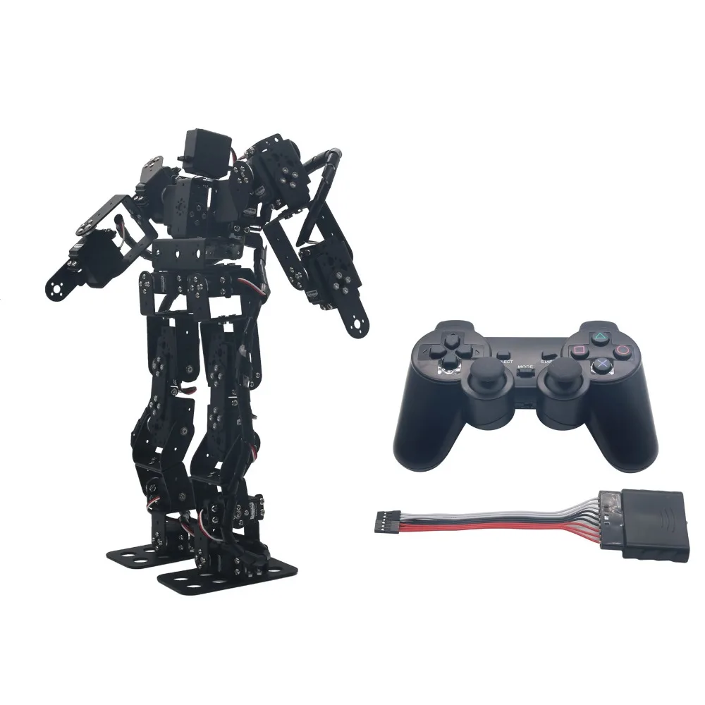 Собранный алюминиевый обучающий Роботизированный робот 17DOF в комплекте