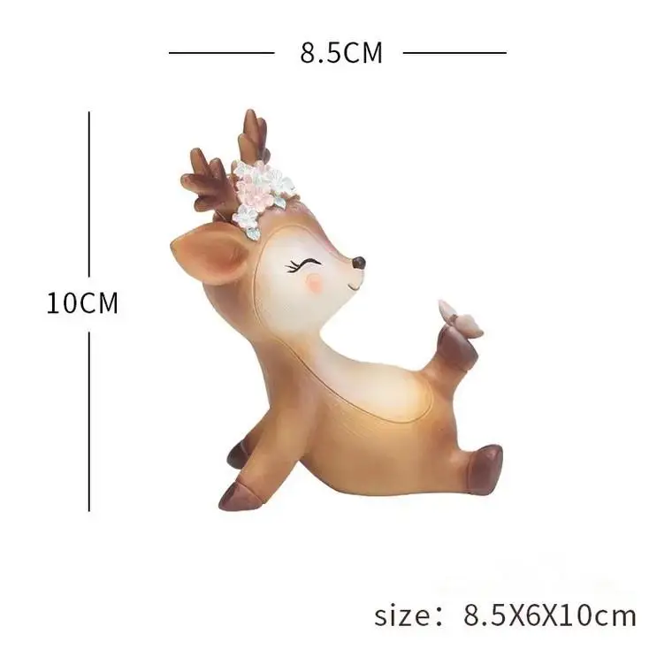 deer4 Милый олень торт Топпер для свадьбы Merry Рождество Вечеринка десерт выпечка украшения для ребенка душ Дети День рождения Домашний декор - Цвет: deer4