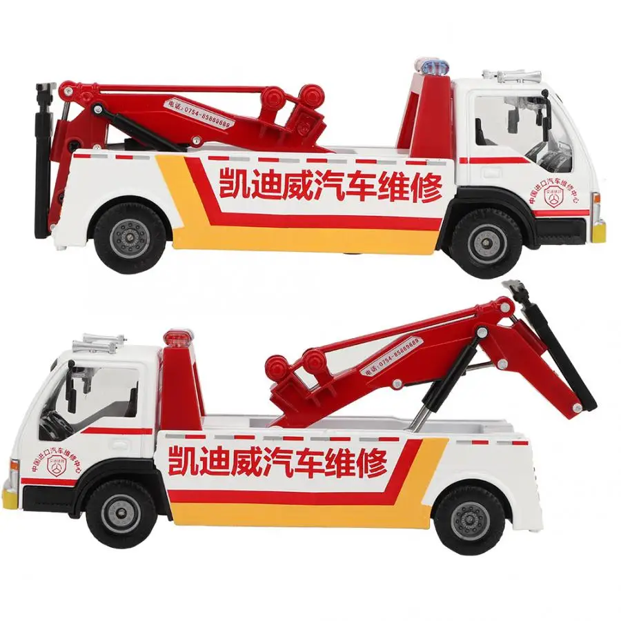 Model Car Light Sound Rescue Truck Wrecker Engineering Vehicles Kids Excavator Toys for boy Toy | Игрушки и хобби