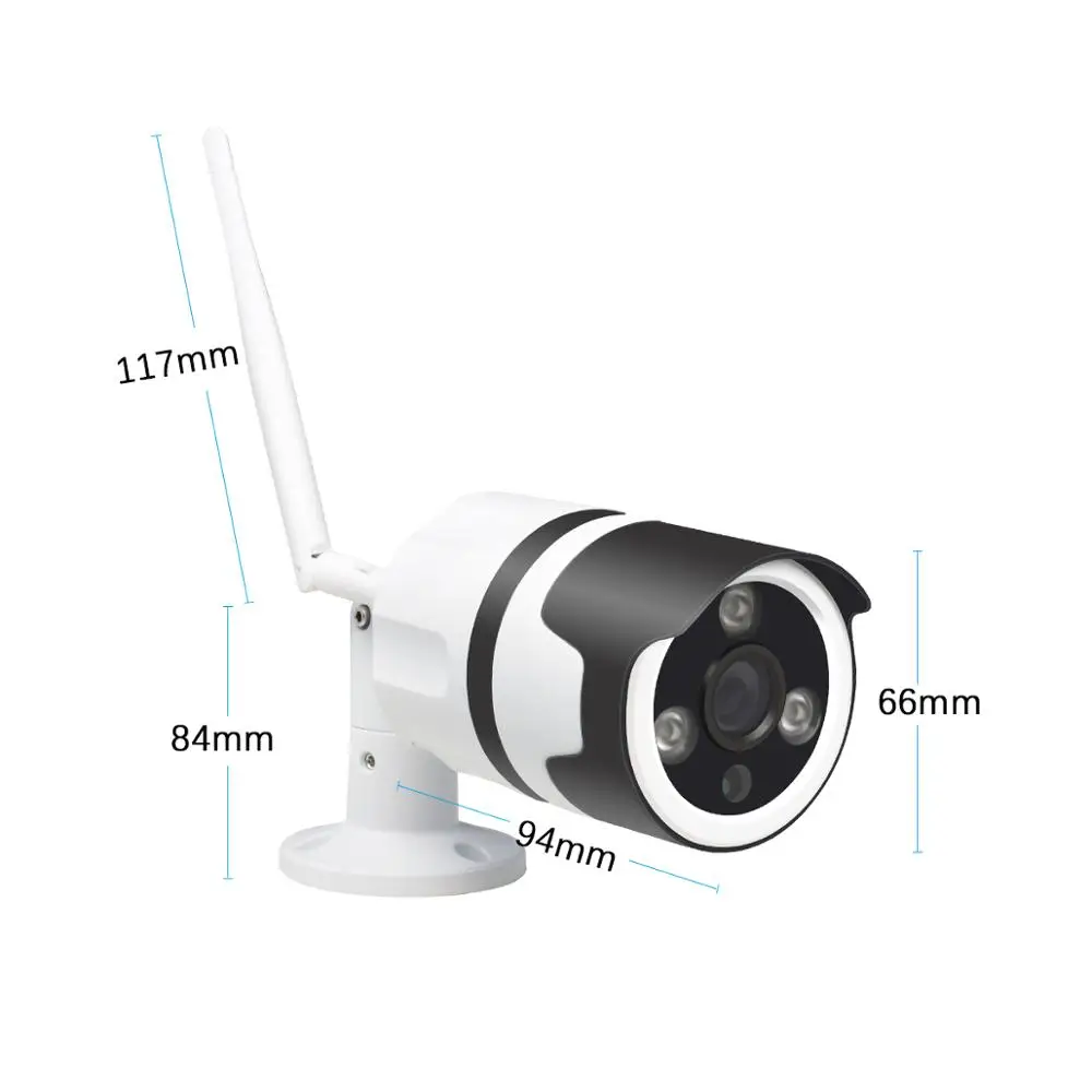 JOOAN Наружная IP-камера 1080P Водонепроницаемая Беспроводная Безопасность Двусторонняя аудио Ночное видение P2P Пуля CCTV Камера Дом включен.