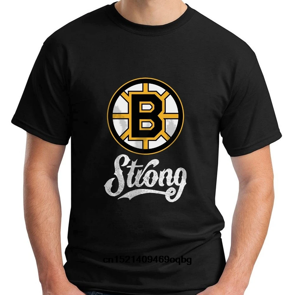 Новые 2018 т модная короткий рукав зомер круглым вырезом Бостон B StrongTribute Hockeyer