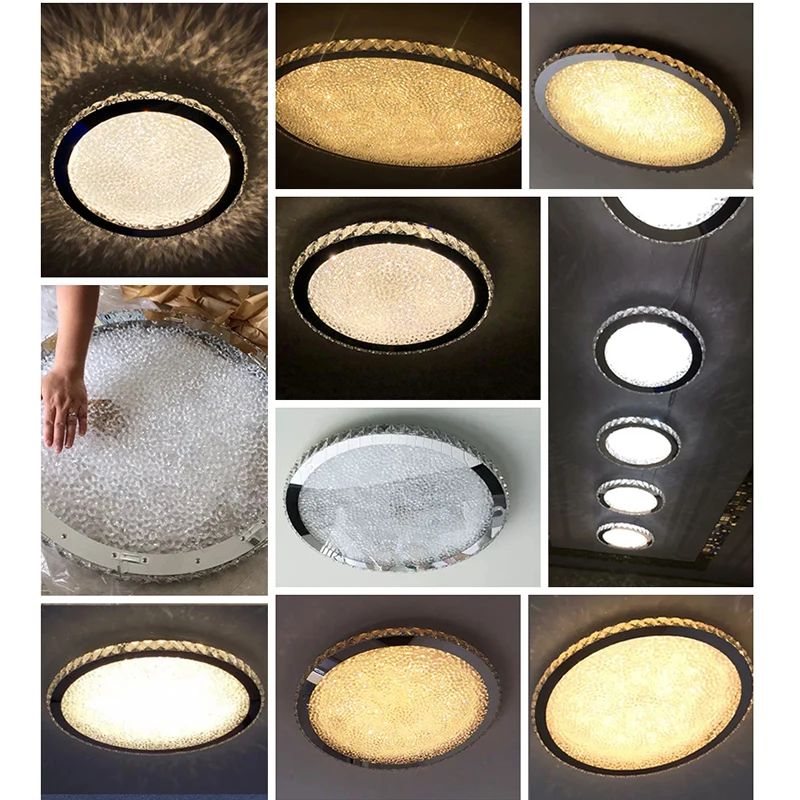 Новая круглая хрустальная люстра, освещение для дома, ledlamp, для гостиной, спальни, plafonnier, круглая светодиодная люстра, lampadari, светильники