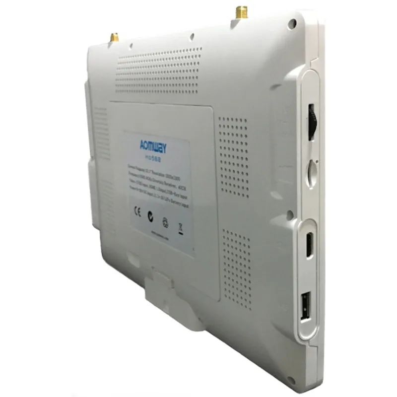 FPV Aomway 10 дюймов монитор 5,8G 40CH разнообразие HD588 HD монитор 1920x1200 с DVR встроенный аккумулятор для гоночного дрона