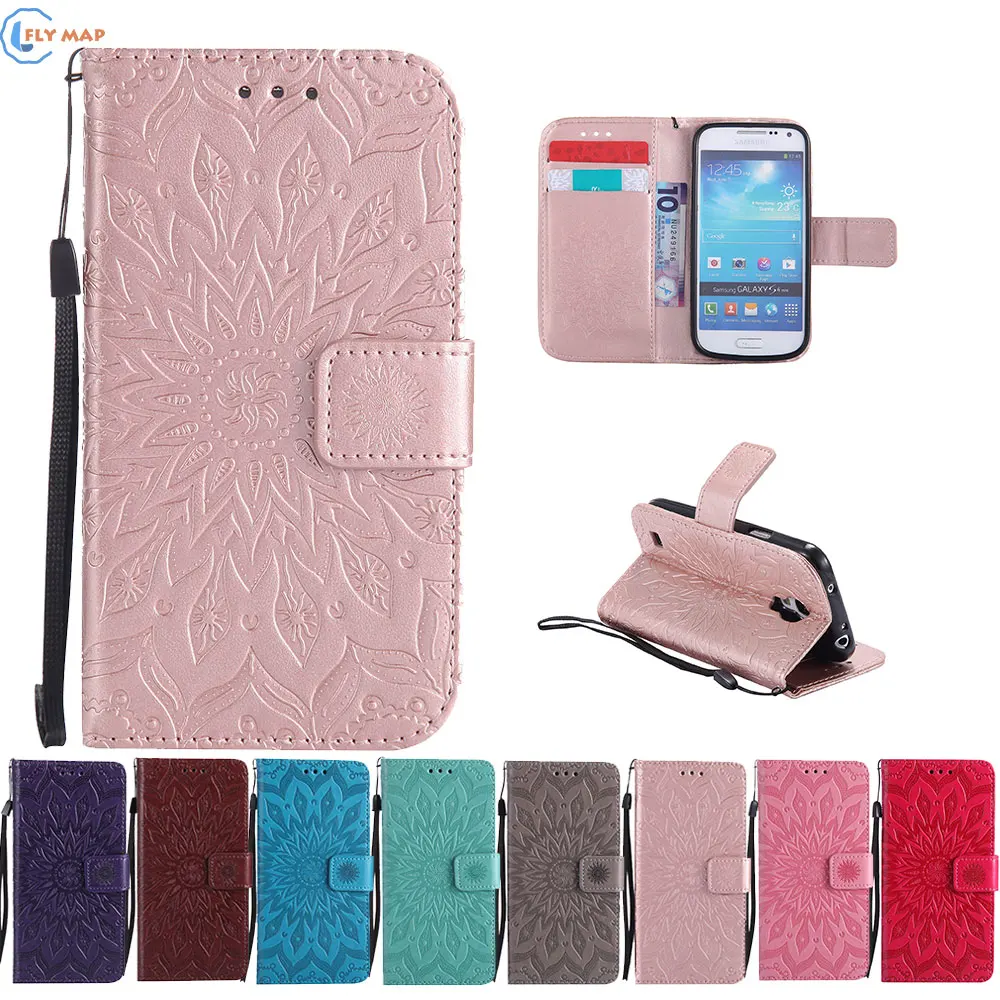 Чехол для Samsung Galaxy S4 Mini S4mini Duos i9192 i9195 кошелек флип чехол телефона из искусственной