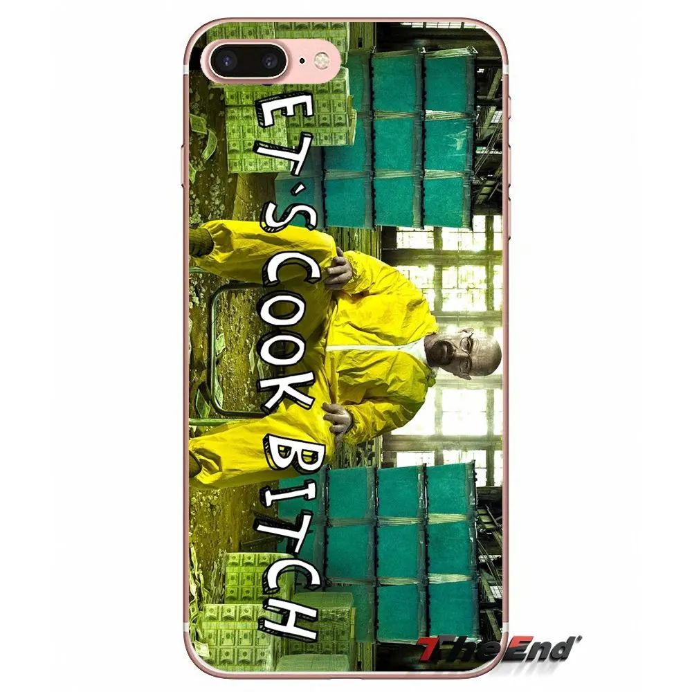 For iPhone X 4 4S 5 5S 5C SE 6 6S 7 8 Plus Samsung Galaxy J1 J3 J5 J7 A3 A5 2016 2017 Breaking Bad Let's Cook Silicone TPU Case |