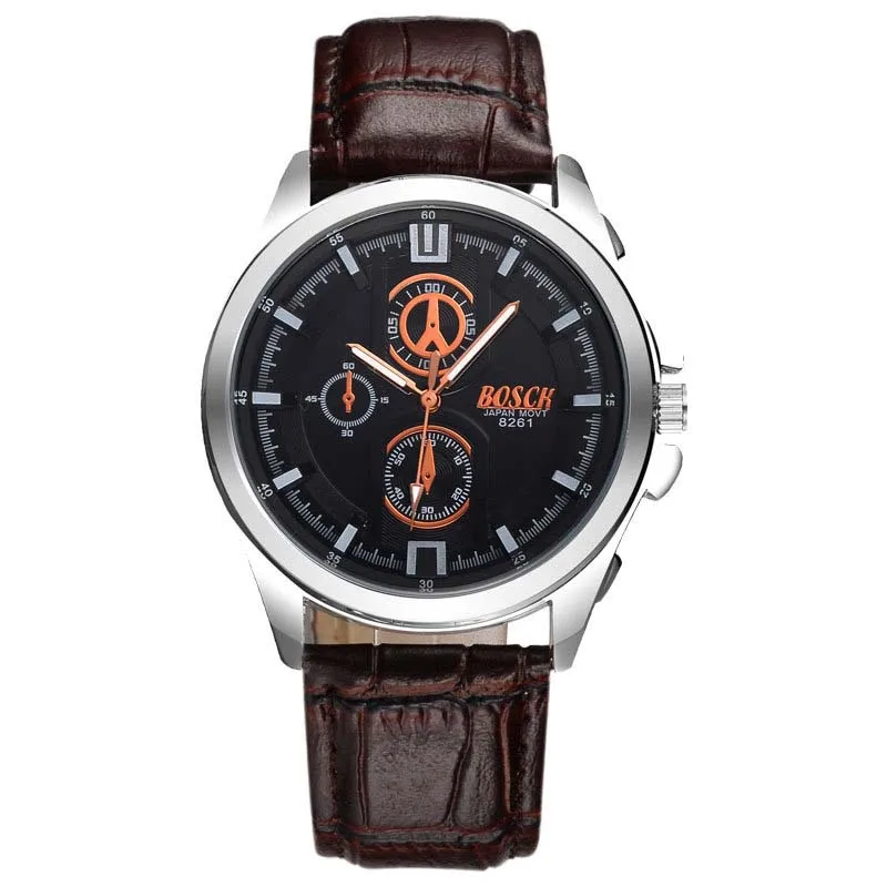 Мужские часы мужской нержавеющей стали моды Случайные инновационные