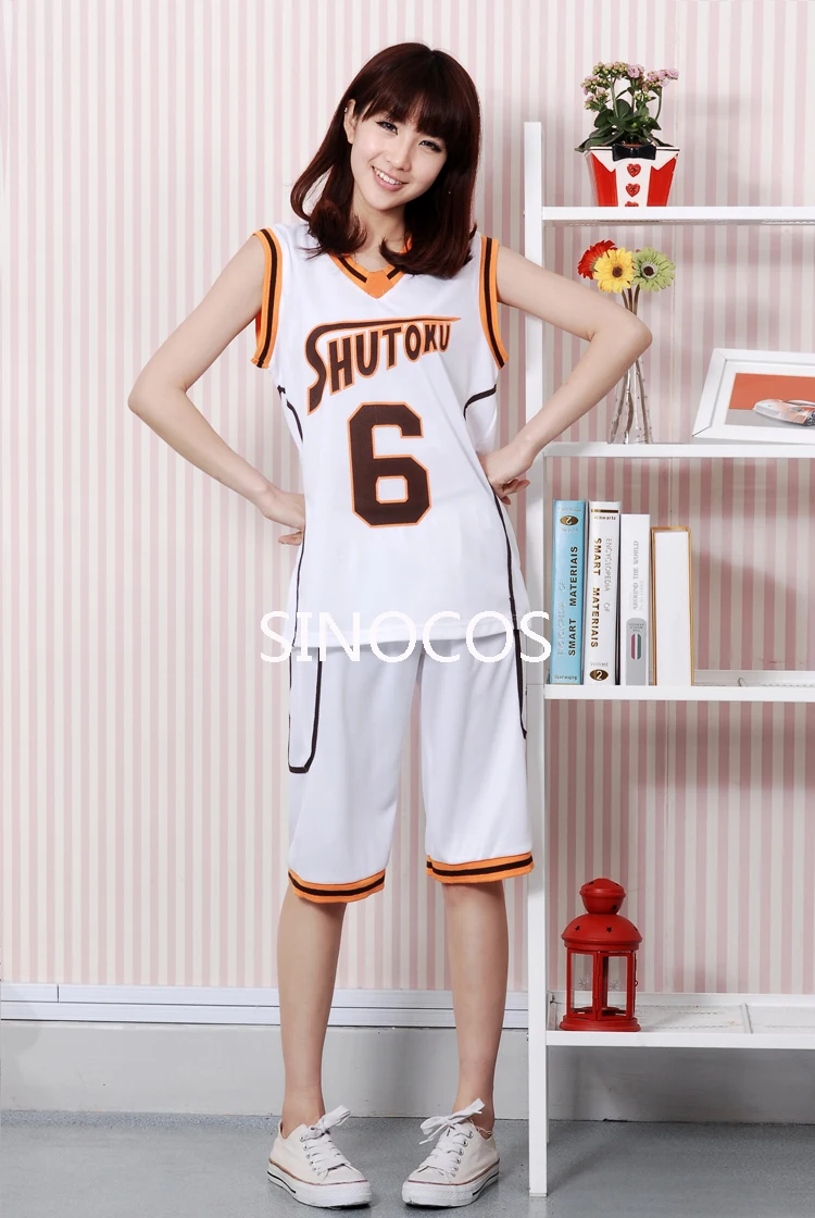 Мужская спортивная униформа Kuroko no Basuke SHUTOKU No.6 Midorima Shintaro | Тематическая одежда и