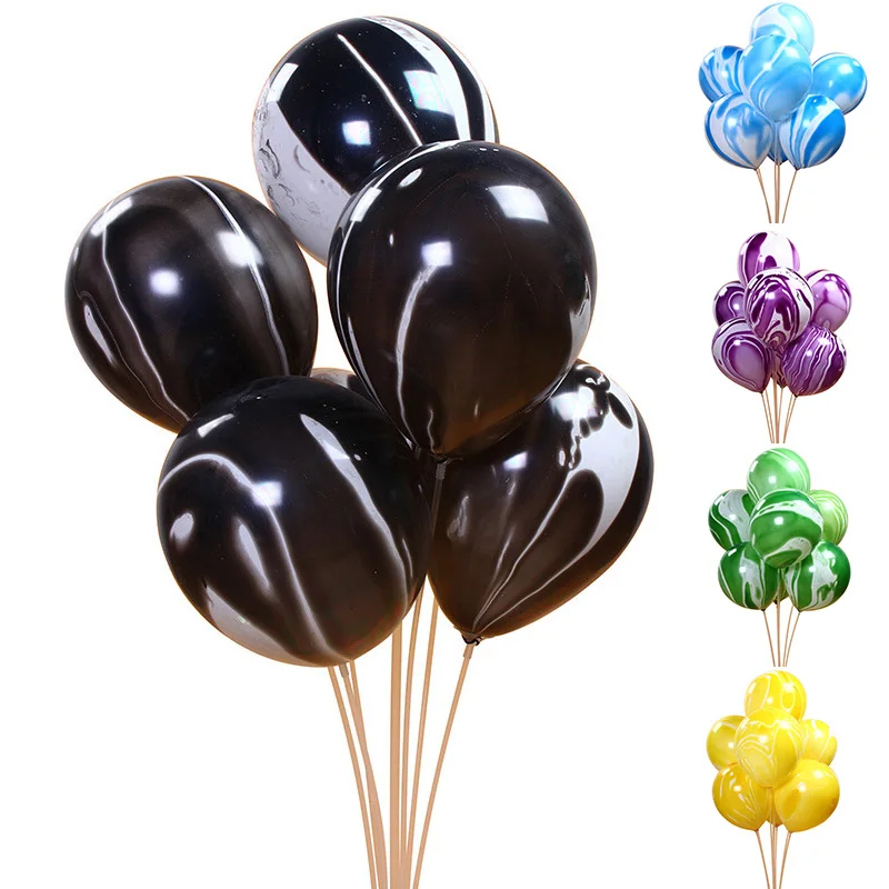 10 шт./лот 12 дюймов радужные латексные шарики с принтом надувные воздушные шары