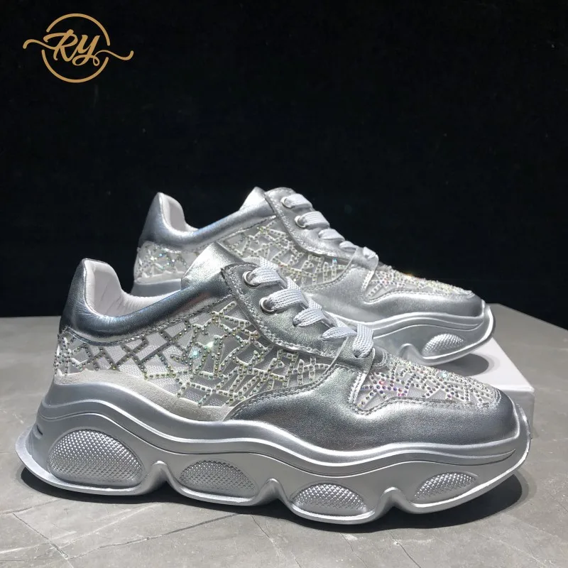 RY RELAA женские кроссовки из натуральной кожи модные 2018 на платформе обувь со