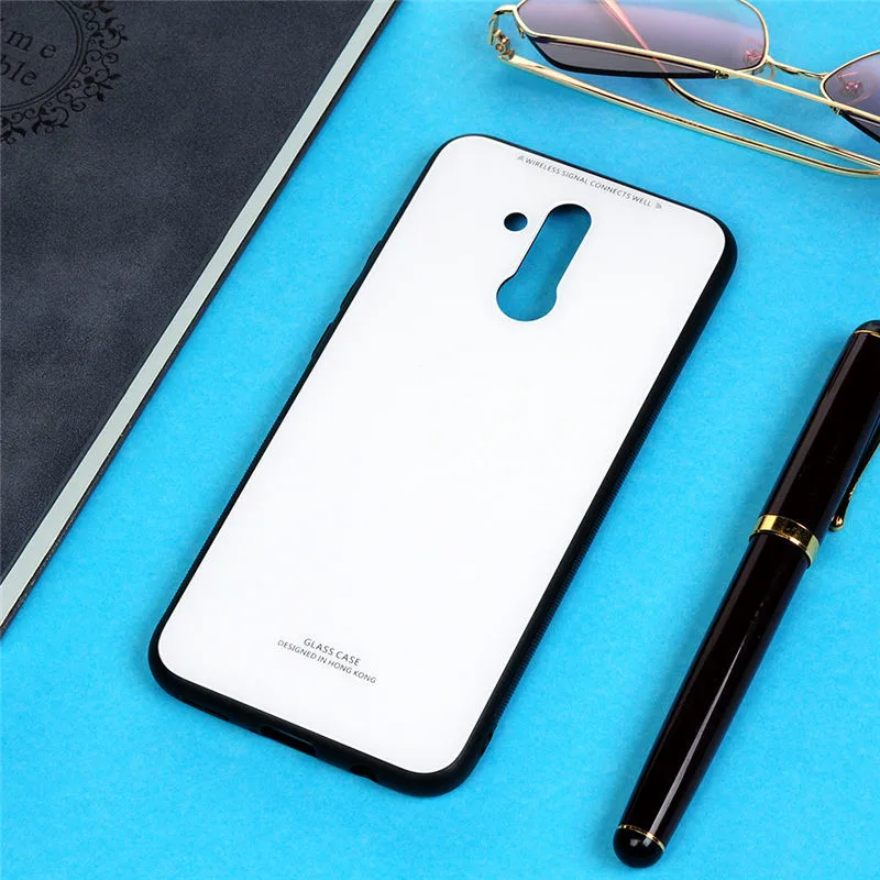 Tempered Glass Phone Case For Huawei Mate 20 Lite Hard Back Protective Cover Funda |