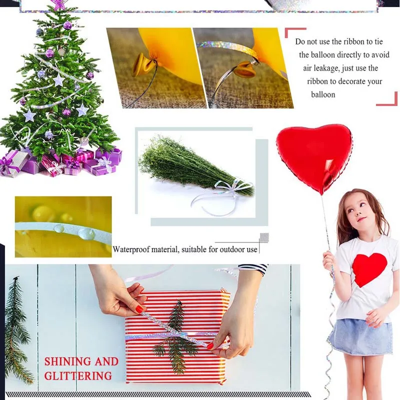 100 ярдов воздушный шар лента для свадьбы помолвки дня рождения девичник вечерние