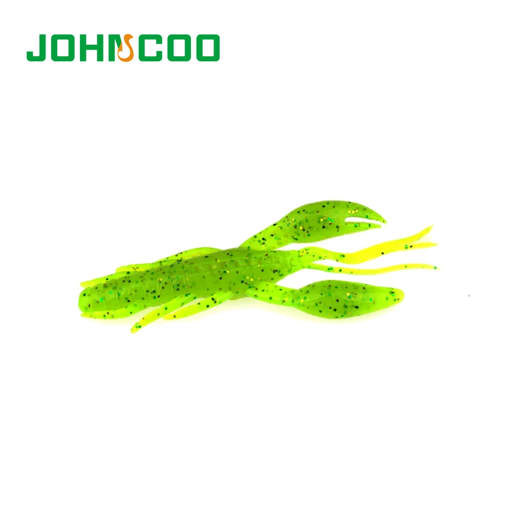JOHNCOO Soft Fishing Lure 6pcs 65mm 5.4g Artificial Bait Silicone Wobblers Tackle | Спорт и развлечения