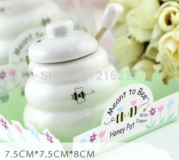 Новое поступление 20 шт. керамический горшок для пчелиного меда с деревянной