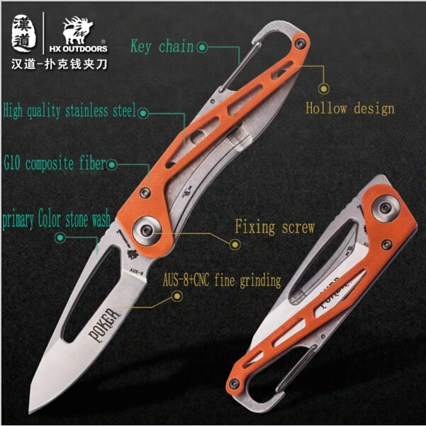 HX на открытом воздухе мастер высокого твердость карманный нож для EDC используя