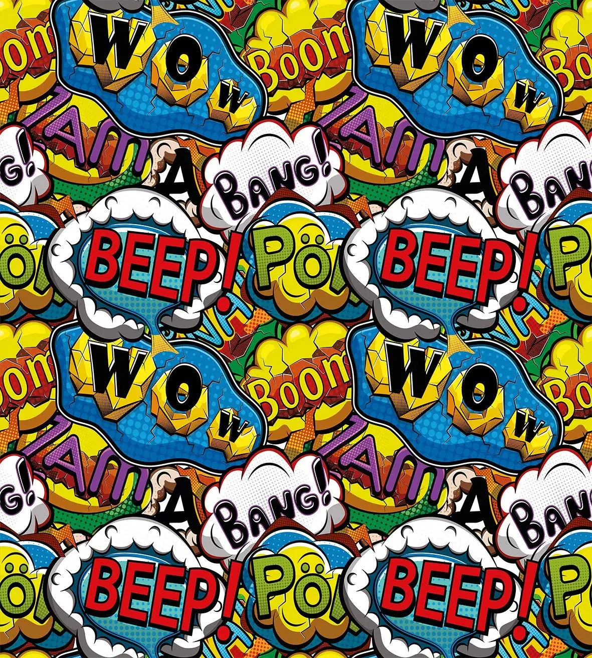 Комиксы репликами звуковой сигнал Wow с яркими старый эффекты мальчиков